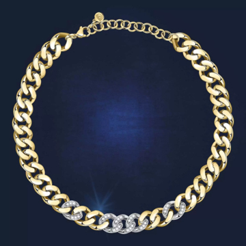 / Girocollo bicolore Chain