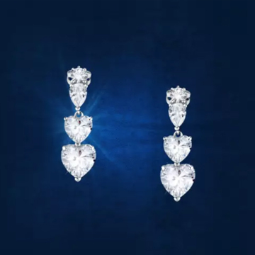 / Orecchini pendenti cuori Diamond Heart
