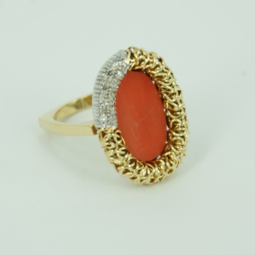 ANELLO VINTAGE CORALLO  