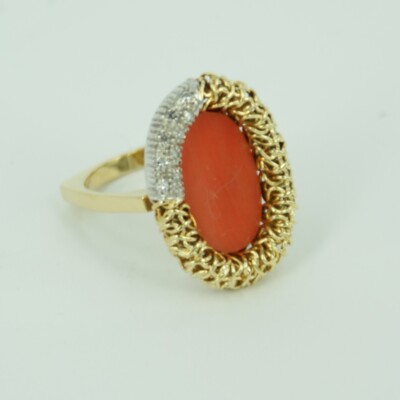 ANELLO VINTAGE CORALLO 