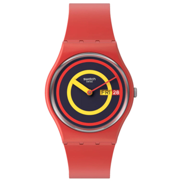  OROLOGIO SWATCH CONCENTRIC RED