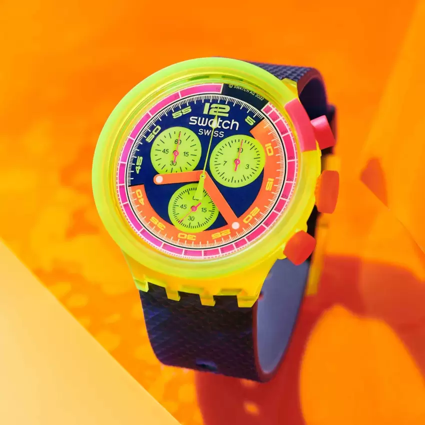 Orologio Swatch Swatch Neon To The Max SB06J100  