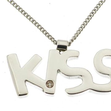  MORELLATO collana KISS acciaio con catena e diamante 