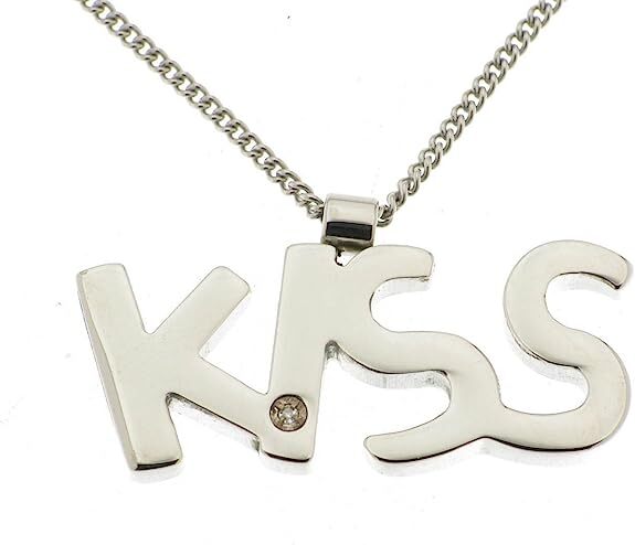 MORELLATO collana KISS acciaio con catena e diamante   