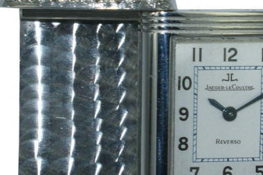 Orologio Jaeger leCoultre Reverso in acciaio e diamanti 
