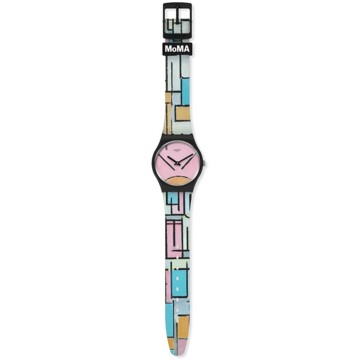 / OROLOGIO COMPOSITION IN OVAL WITH COLOR PLANES 1 BY PIET MONDRIAN