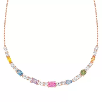  Collana Colour Wave Ricca Argento 925 e Zirconia 149826/011