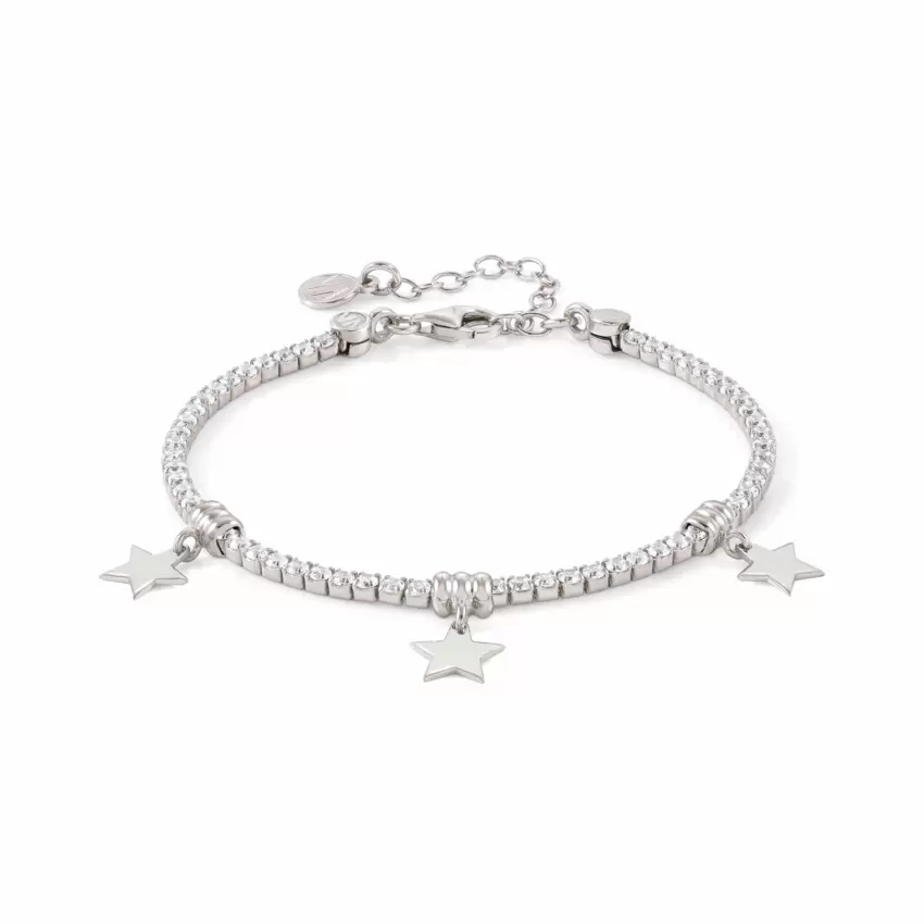 Bracciale Chic and Charm In Argento 925 E Cubic Zirconia Stella Argento  