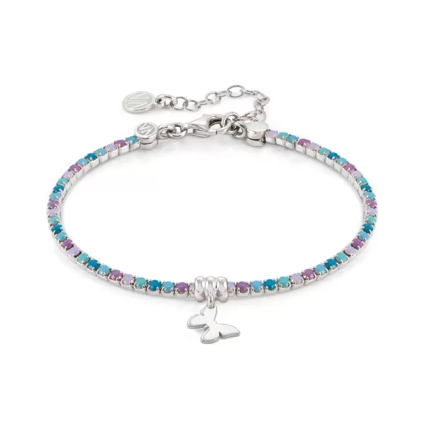 Bracciale Chic and Charm Ed Colors In Argento 925 E Cz Farfalla Misto  