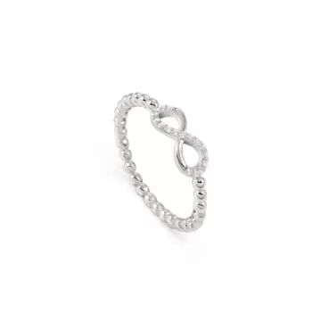  Anello Lovecloud In Argento 925 E Cz Infinito Argento Misura 11