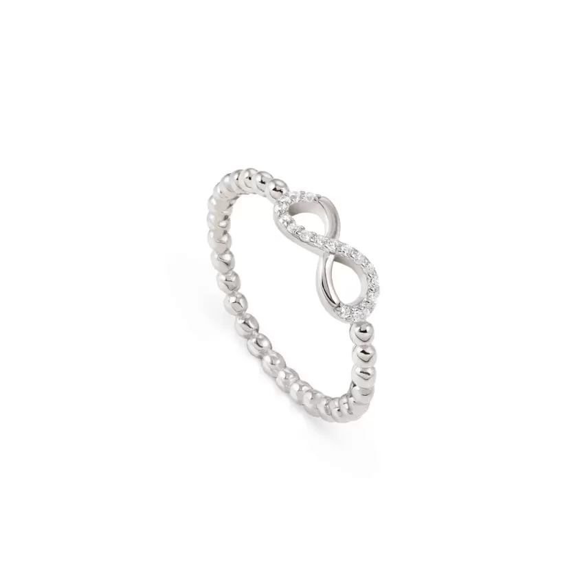 Anello Lovecloud In Argento 925 E Cz Infinito Argento Misura 11  