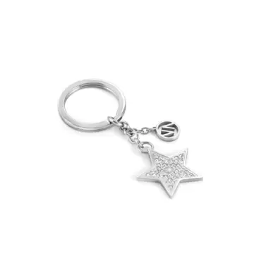  Portachiavi Keyrings In Acciaio E Cristalli Stella