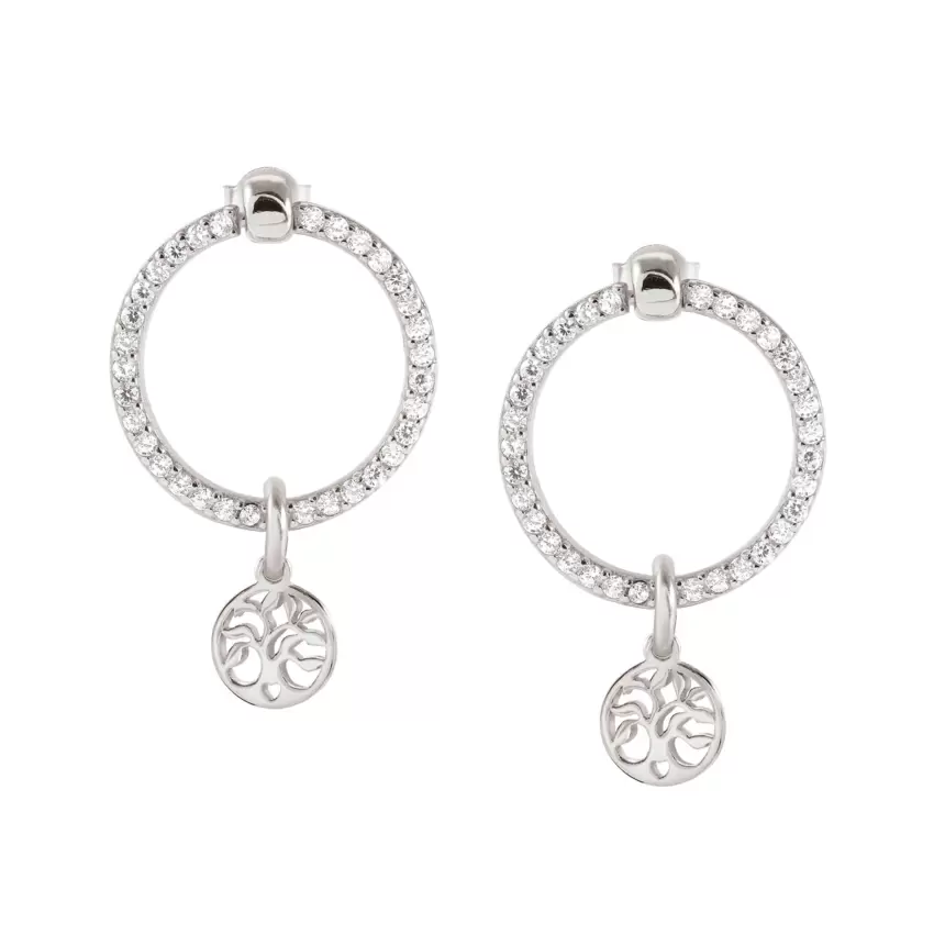 Orecchini Chic and Charm Ed Celebration In Argento 925 E Cz Simbolo Albero Vita Argento  