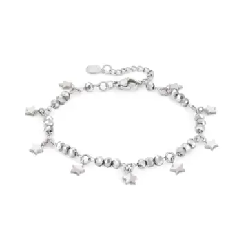  Bracciale Mon Amour Ed Crystal In Acciaio E Cristalli Stella