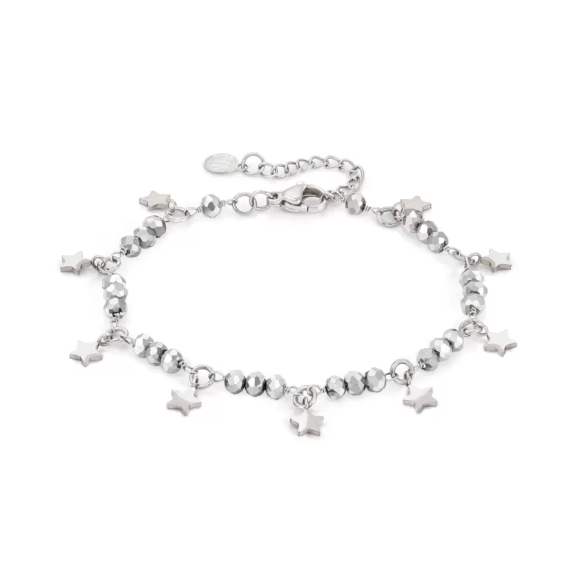 Bracciale Mon Amour Ed Crystal In Acciaio E Cristalli Stella  