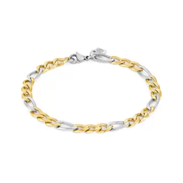  Bracciale B Yond In Acciao E Pvd Oro Giallo Grumetta Piccola Small