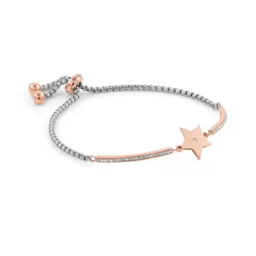  Bracciale Milleluci In Acciaio E Cubic Zirconia Rosegold Ricco Stella