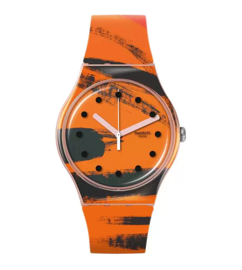 Orologio Swatch Barns-Graham'S Orange And Red On Pink SUOZ362  