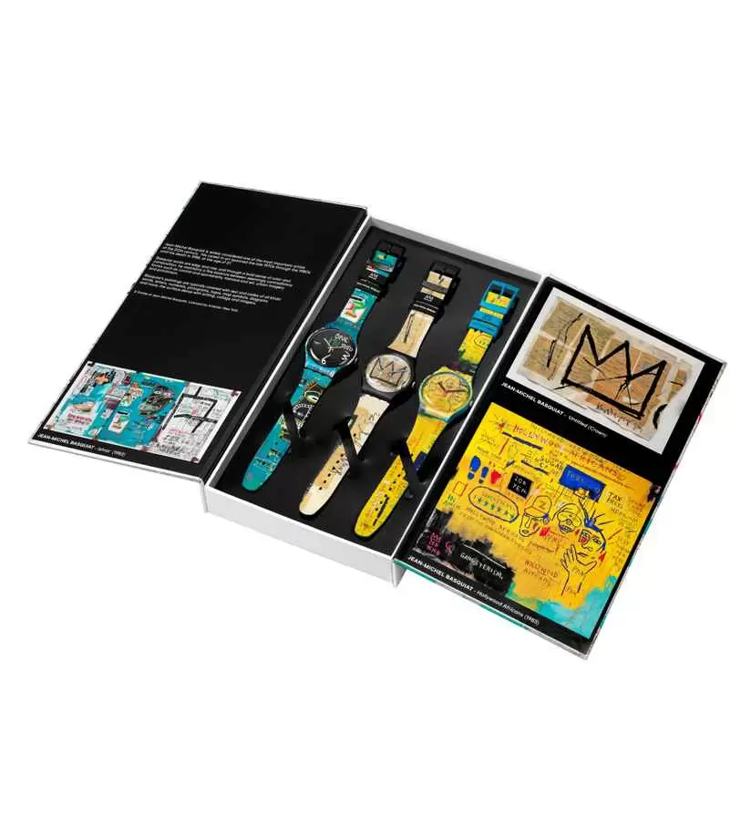 Orologio Swatch Swatch X Jean-Michel Basquiat Triptych SZS39  