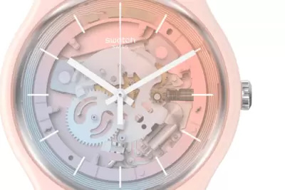 Orologio Swatch Fleetingly Pink Pay! SO32P103-5300 