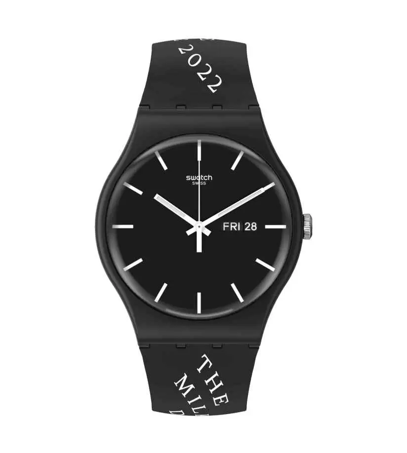 Orologio Swatch Black Milk By Swatch SUOB720R  