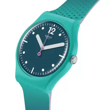 / Orologio Swatch Green Backside Wave SO29G108