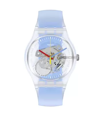 Orologio Swatch Clearly Blue Striped SUOK156 