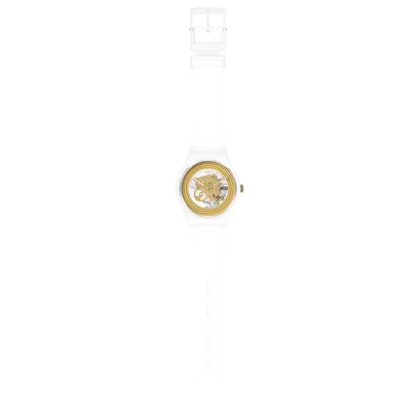 Orologio Swatch Golden Rings White SO29W107  