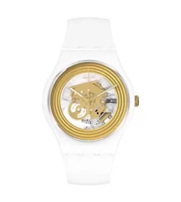 Orologio Swatch Golden Rings White SO29W107 