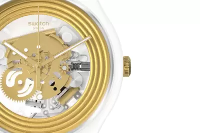 Orologio Swatch Golden Rings White SO29W107 