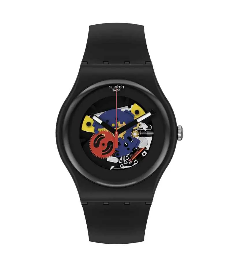 Orologio Swatch Black Lacquered SO29B107  