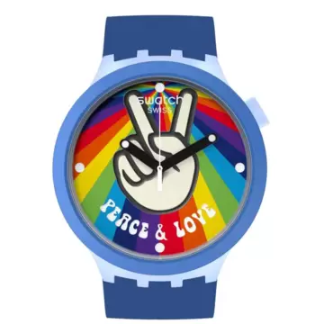  Orologio Swatch Peace Hand Love SB03N105