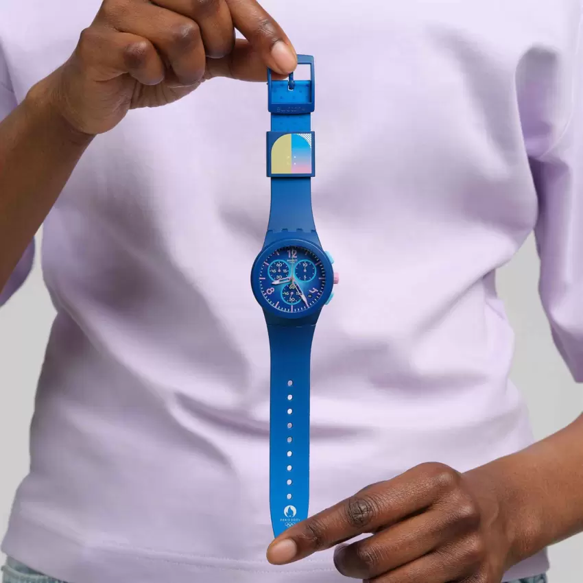 Orologio Swatch Blue Heelflip SUSN420  