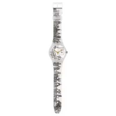 Orologio Swatch Black & White The Swatch Art Peace Hotel SUOZ197 