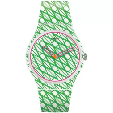  Orologio Swatch Duet In Green & Pink SUOZ208