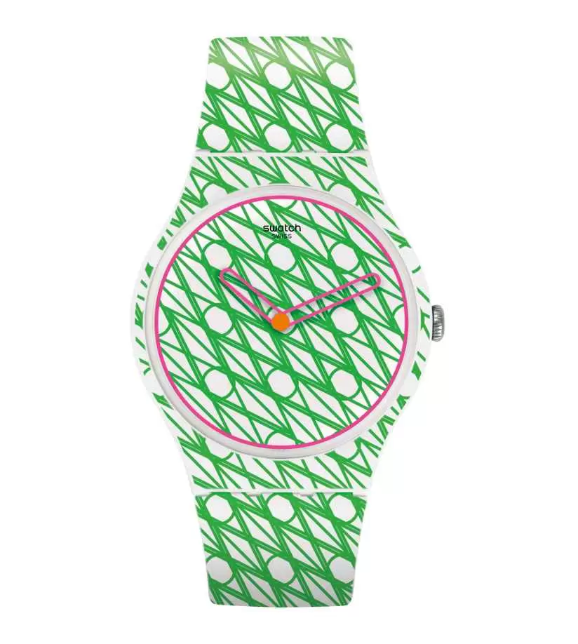 Orologio Swatch Duet In Green & Pink SUOZ208  