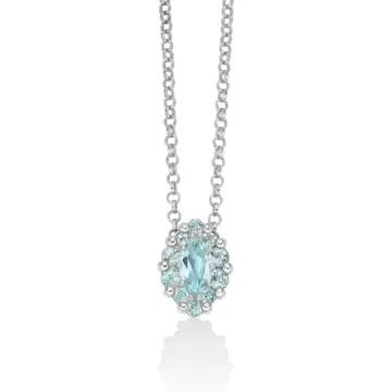  Collana Miluna In Argento E Gemma Del Cielo Navette CLD4798