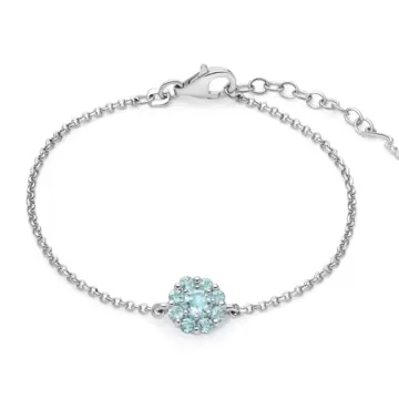  Bracciale Miluna In Argento E Gemma Del Cielo A Cuore BRD991