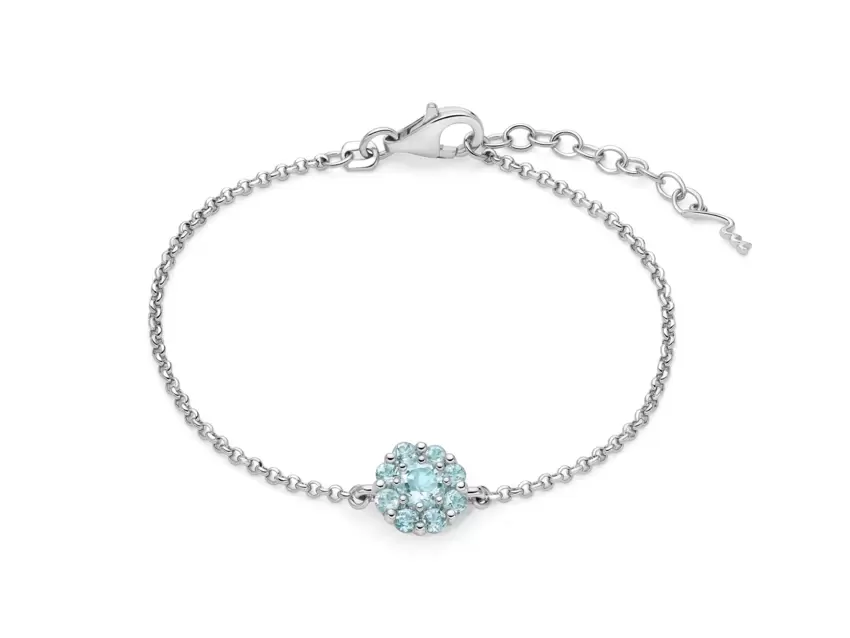 Bracciale Miluna In Argento E Gemma Del Cielo A Cuore BRD991  