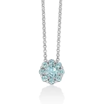  Collana Miluna In Argento E Gemma Del Cielo A Cuore CLD4796