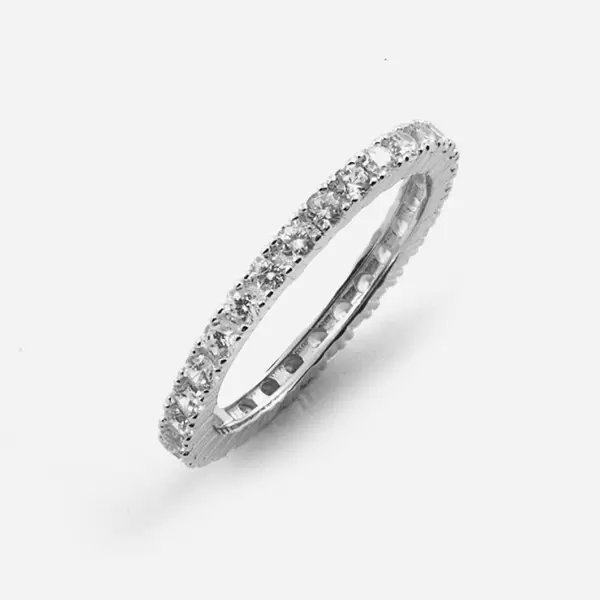 Anello Nove25 Fedina Eternity 2 Mm In Argento Con Brillanti N25ANE00556-12  