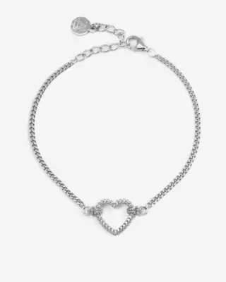 Bracciale Nove25 In Argento Tight Love Con Cuore Con Brillanti N25BRA00373-17 