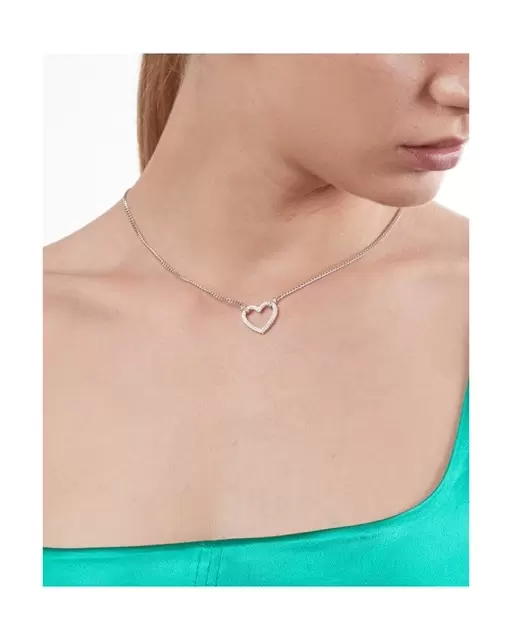 Collana Nove25 Tight Love In Argento Con Cuore Con Brillanti N25COL00376-42  