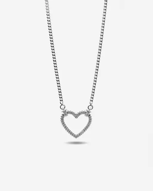 Collana Nove25 Tight Love In Argento Con Cuore Con Brillanti N25COL00376-42  