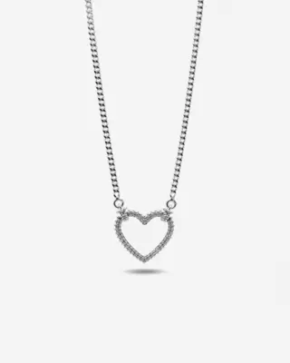 Collana Nove25 Tight Love In Argento Con Cuore Con Brillanti N25COL00376-42 