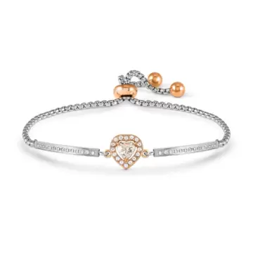  Nomination Bracciale RoyalDream Cuore con cristalli bianchi e Zirconi 029801/031