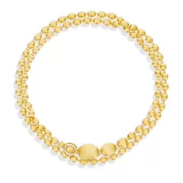 / Nanis Collana Iconica Ivy Convertibile Con Boules In Oro Incise A Mano E Diamanti (Corta) CS34-538