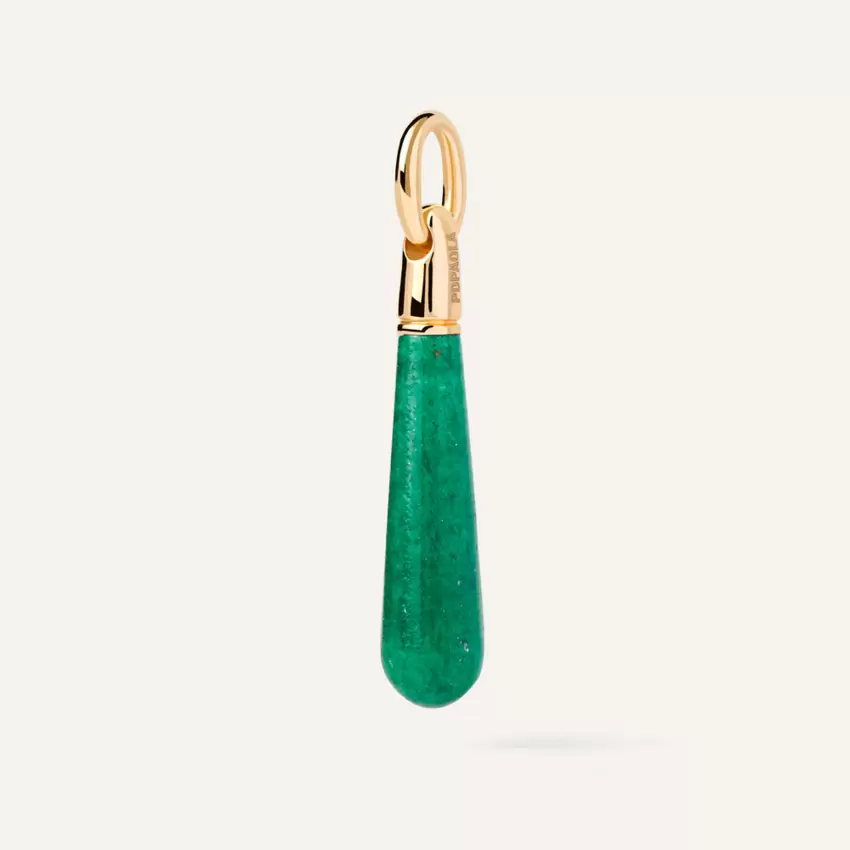 Ciondolo PDPaola Avventurina Verde Large Drop CO01-786-U  