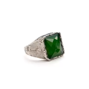  Anello Antracite RE VERDE