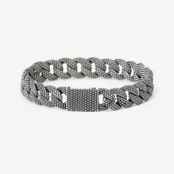  Bracciale Nove25 Grumetta Piccola Puntinata In Argento N25BRA00058215